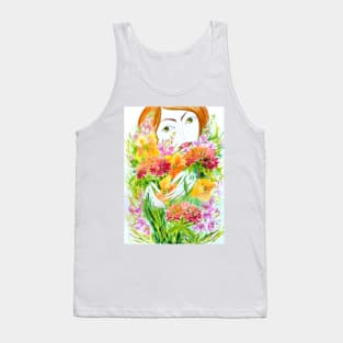 My Summer Watercolor Painting Tank Top